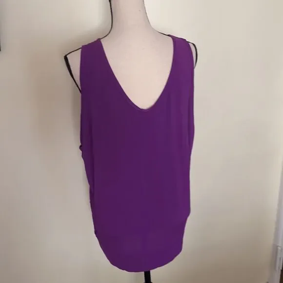 NWT Helmut Lang Purple Jersey Faint Tank Top Sz M - Picture 9 of 10